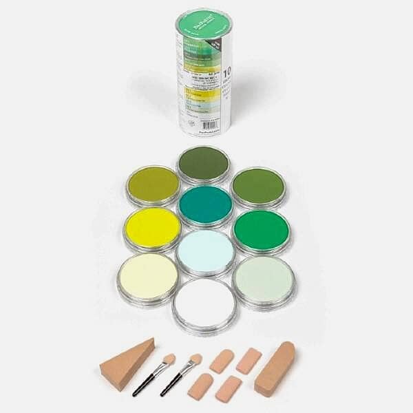 PanPastel Ultra Soft Artist Pastel Boya Greens 10'lu Set 30104 - 1
