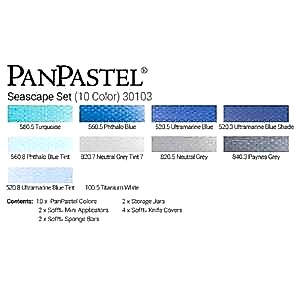 PanPastel Ultra Soft Artist Pastel Boya Seascape 10'lu Set 30103 - 3