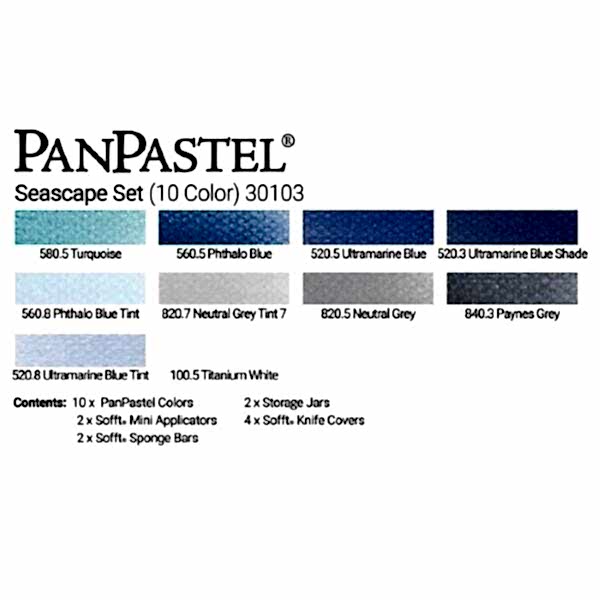 PanPastel Ultra Soft Artist Pastel Boya Seascape 10'lu Set 30103 - 3
