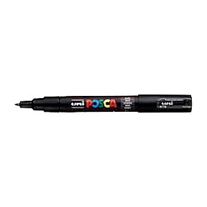 Uni Posca PC-1M Extra Fine Marker 0.7 mm Black - Uni