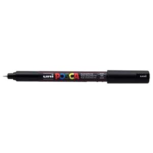 Uni Posca PC-1MR Ultra Fine Marker 0.7 mm Black - Uni