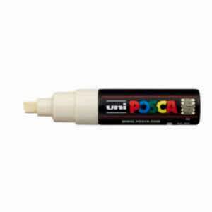 Uni Posca PC-8K Broad Chisel Tip Marker 8.0 mm Ivory - Uni