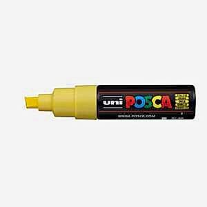 Uni Posca PC-8K Broad Chisel Tip Marker 8.0 mm Yellow - Uni