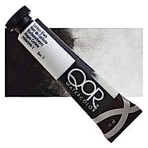 Qor Tüp Suluboya 11 Ml Seri 1 Carbon Black - QOR