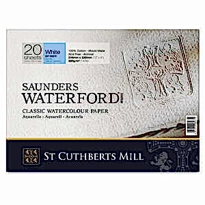 Saunders Waterford Sulu Boya Defteri 300gr 31X23cm Soğuk Basım İnce Doku - St Cuthberts Mill