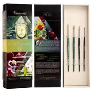 Tintoretto Enzo Forgione Botanik Bitki Boyama Fırça Seti Kit -7919 - Tintoretto