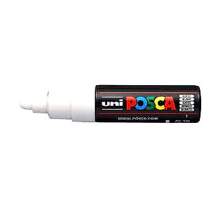 Uni Posca PC-7M Large Marker 4.5-5.5 mm White - Uni
