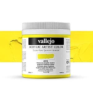 Vallejo Artist Akrilik Boya 500Ml Seri 3 515 Primrose Cadmium Yellow - Vallejo