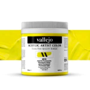 Vallejo Artist Akrilik Boya 500Ml Seri 4 616 Fluorescent Yellow - Vallejo
