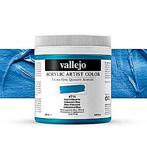 Vallejo Artist Akrilik Boya 500Ml Seri 5 714 Iridescent Blue - Vallejo