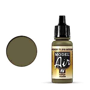 Vallejo Model Air 17Ml 71.010 Interior Green - Vallejo
