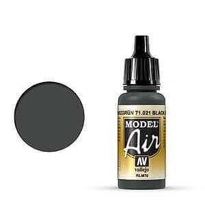 Vallejo Model Air 17Ml 71.021 Black Green RLM70 - Vallejo