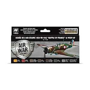 Vallejo Model Air Set: Armee De Lair Colors 1939 To 1942 Battle Of France & Vichy AF 71.126 - Vallejo