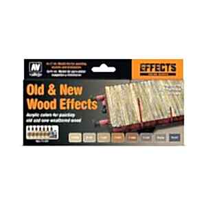 Vallejo Model Air Set: Old And New Wood Effects (8) 71.187 - Vallejo