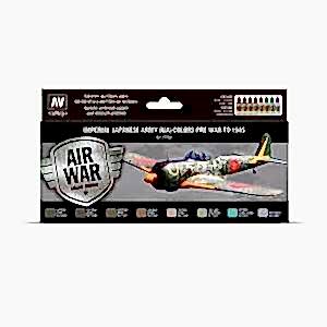 Vallejo Model Air Set:Imperial Japanese Army (IJA) Colors Pre-War To 1945 (8) 71.152 - Vallejo