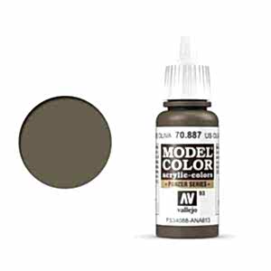 Vallejo Model Color 17Ml 093-70.887 US Olive Drab - Vallejo
