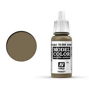Vallejo Model Color 17Ml 115-70.988 Khaki - Vallejo