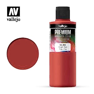 Vallejo Premium Airbrush Color 200Ml 63.005 Bright Red - Vallejo