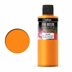 Vallejo Premium Airbrush Color 200Ml 63.033 Fluourescent Orange - Vallejo