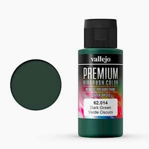 Vallejo Premium Airbrush Color 60Ml 62.014 Dark Green - Vallejo