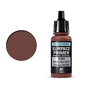 Vallejo Surface Primer 17Ml 70.605 German Red Brown Ral8012 - Vallejo