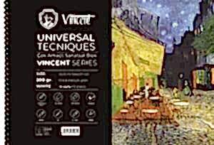 Vincent Çok Amaçlı Eskiz Defteri 200Gr 25X35 15 Sayfa Beyaz - Vincent