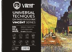 Vincent Çok Amaçlı Eskiz Defteri 200Gr 30X40 20 Sayfa Beyaz - Vincent