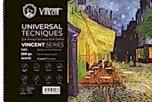 Vincent Çok Amaçlı Eskiz Defteri 200Gr 35X50 15 Sayfa Beyaz - Vincent
