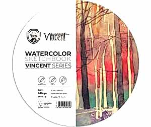 Vincent Daire Suluboya Defteri 300Gr 25 cm 10 Sayfa - Vincent