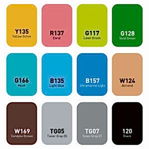 Vincent Graph Master Brush Marker 12B - 2
