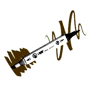 Vincent Graph Master Brush Marker Y135 Yellow Ochre - Vincent