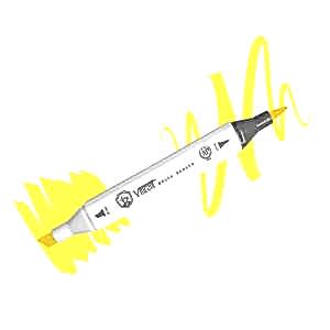 Vincent Graph Master Brush Marker Y143 Bright Yellow - Vincent