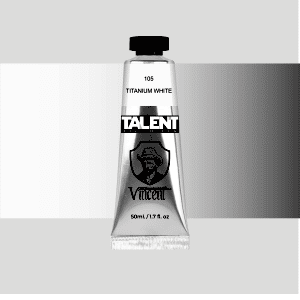 Vincent Talent Yağlı Boya 50 ML 105 Titanium White - Vincent