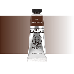 Vincent Talent Yağlı Boya 50 ML 409 Burnt Umber - Vincent