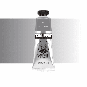 Vincent Talent Yağlı Boya 50 ML 717 Cold Gray - Vincent