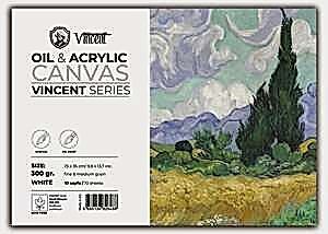 Vincent Yağlı ve Akrilik Boya Kanvas Pad 300gr 25X35cm 10 Yaprak - Vincent