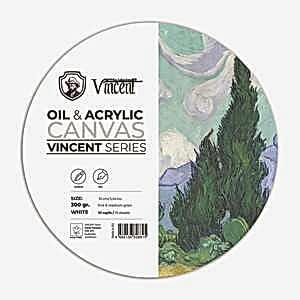 Vincent Yağlı ve Akrilik Boya Kanvas Pad 300gr Daire 10cm 10 Yaprak - Vincent