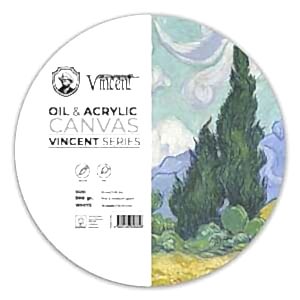 Vincent Yağlı ve Akrilik Boya Kanvas Pad 300gr Daire 15cm 10 Yaprak - Vincent