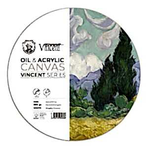 Vincent Yağlı ve Akrilik Boya Kanvas Pad 300gr Daire 45cm 10 Yaprak - Vincent