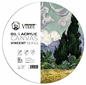Vincent Yağlı ve Akrilik Boya Kanvas Pad 300gr Daire 50cm 10 Yaprak - Vincent